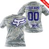 LIMITED EDITION PRODUCTS - US AIR PORCE - FOX RACING - CUSTOM NAME - NAVY - T-SHIRT