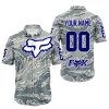 LIMITED EDITION PRODUCTS - US AIR PORCE - FOX RACING - CUSTOM NAME - NAVY- BUTTON SHIRT