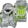 LIMITED EDITION PRODUCTS - US AIR PORCE - FOX RACING - CUSTOM NAME - NEON - FLEECE ZIP HOODIE