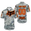 LIMITED EDITION PRODUCTS - US AIR PORCE - FOX RACING - CUSTOM NAME - ORANGE - BUTTON SHIRT