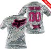 LIMITED EDITION PRODUCTS - US AIR PORCE - FOX RACING - CUSTOM NAME - PINK 1- T-SHIRT