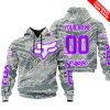 LIMITED EDITION PRODUCTS - US AIR PORCE - FOX RACING - CUSTOM NAME - PURPLE