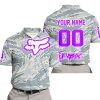 LIMITED EDITION PRODUCTS - US AIR PORCE - FOX RACING - CUSTOM NAME - PURPLE - POLO SHIRT