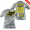 LIMITED EDITION PRODUCTS - US AIR PORCE - FOX RACING - CUSTOM NAME - YELLOW - T-SHIRT