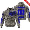 LIMITED EDITION PRODUCTS - US ARMY - FOX RACING - CUSTOM NAME - BLUE