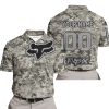 LIMITED EDITION PRODUCTS - US ARMY - FOX RACING - CUSTOM NAME - GREY - POLO SHIRT