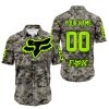 LIMITED EDITION PRODUCTS - US ARMY - FOX RACING - CUSTOM NAME - NEON - BUTTON SHIRT