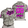 LIMITED EDITION PRODUCTS - US ARMY - FOX RACING - CUSTOM NAME - PINK - POLO SHIRT