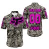 LIMITED EDITION PRODUCTS - US ARMY - FOX RACING - CUSTOM NAME - PINK - BUTTON SHIRT