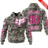 LIMITED EDITION PRODUCTS - US ARMY - FOX RACING - CUSTOM NAME - PINK 1
