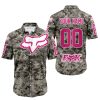 LIMITED EDITION PRODUCTS - US ARMY - FOX RACING - CUSTOM NAME - PINK 1 - BUTTON SHIRT