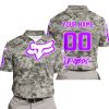 LIMITED EDITION PRODUCTS - US ARMY - FOX RACING - CUSTOM NAME - PURPLE - POLO SHIRT