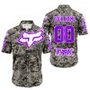 LIMITED EDITION PRODUCTS - US ARMY - FOX RACING - CUSTOM NAME - PURPLE - BUTTON SHIRT