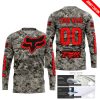 LIMITED EDITION PRODUCTS - US ARMY - FOX RACING - CUSTOM NAME - RED - JERSEY
