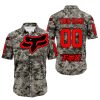 LIMITED EDITION PRODUCTS - US ARMY - FOX RACING - CUSTOM NAME - RED - BUTTON SHIRT