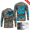 LIMITED EDITION PRODUCTS - US ARMY - FOX RACING - CUSTOM NAME - SKY BLUE - JERSEY