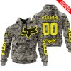 LIMITED EDITION PRODUCTS - US ARMY - FOX RACING - CUSTOM NAME - YELLOW