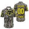 LIMITED EDITION PRODUCTS - US ARMY - FOX RACING - CUSTOM NAME - YELLOW - BUTTON SHIRT