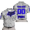 LIMITED EDITION PRODUCTS - US ARMY V1 - FOX RACING - CUSTOM NAME - BLUE - POLO SHIRT
