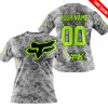 LIMITED EDITION PRODUCTS - US ARMY V1 - FOX RACING - CUSTOM NAME - NEON - T-SHIRT