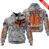 LIMITED EDITION PRODUCTS - US ARMY V1 - FOX RACING - CUSTOM NAME - ORANGE