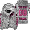 LIMITED EDITION PRODUCTS - US ARMY V1 - FOX RACING - CUSTOM NAME - PINK 1 - FLEECE ZIP HOODIE