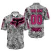 LIMITED EDITION PRODUCTS - US ARMY V1 - FOX RACING - CUSTOM NAME - PINK 1 - BUTTON SHIRT