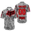 LIMITED EDITION PRODUCTS - US ARMY V1 - FOX RACING - CUSTOM NAME - RED - BUTTON SHIRT