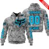 LIMITED EDITION PRODUCTS - US ARMY V1 - FOX RACING - CUSTOM NAME - SKY BLUE