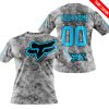 LIMITED EDITION PRODUCTS - US ARMY V1 - FOX RACING - CUSTOM NAME - SKY BLUE - T-SHIRT