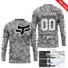 LIMITED EDITION PRODUCTS - US ARMY V1 - FOX RACING - CUSTOM NAME - WHITE - JERSEY
