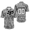 LIMITED EDITION PRODUCTS - US ARMY V1 - FOX RACING - CUSTOM NAME - WHITE -  BUTTON SHIRT