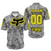 LIMITED EDITION PRODUCTS - US ARMY V1 - FOX RACING - CUSTOM NAME - YELLOW - BUTTON SHIRT