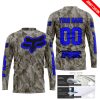 LIMITED EDITION PRODUCTS - US ARMY V2 - FOX RACING - CUSTOM NAME - BLUE - JERSEY
