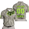 LIMITED EDITION PRODUCTS - US ARMY V2 - FOX RACING - CUSTOM NAME - GREEN 1 - POLO SHIRT