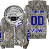 LIMITED EDITION PRODUCTS - US ARMY V2 - FOX RACING - CUSTOM NAME - NAVY - FLEECE ZIP HOODIE
