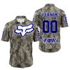 LIMITED EDITION PRODUCTS - US ARMY V2 - FOX RACING - CUSTOM NAME - NAVY - BUTTON SHIRT