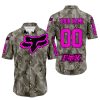 LIMITED EDITION PRODUCTS - US ARMY V2 - FOX RACING - CUSTOM NAME - PINK - BUTTON SHIRT