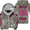 LIMITED EDITION PRODUCTS - US ARMY V2 - FOX RACING - CUSTOM NAME - PINK 1 - FLEECE ZIP HOODIE