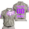 LIMITED EDITION PRODUCTS - US ARMY V2 - FOX RACING - CUSTOM NAME - PURPLE - POLO SHIRT