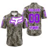 LIMITED EDITION PRODUCTS - US ARMY V2 - FOX RACING - CUSTOM NAME - PURPLE - BUTTON SHIRT