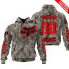 LIMITED EDITION PRODUCTS - US ARMY V2 - FOX RACING - CUSTOM NAME - RED