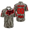 LIMITED EDITION PRODUCTS - US ARMY V2 - FOX RACING - CUSTOM NAME - RED - BUTTON SHIRT