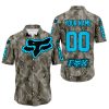 LIMITED EDITION PRODUCTS - US ARMY V2 - FOX RACING - CUSTOM NAME - SKY BLUE - BUTTON SHIRT