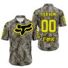 LIMITED EDITION PRODUCTS - US ARMY V2 - FOX RACING - CUSTOM NAME - YELLOW - BUTTON SHIRT