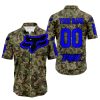 LIMITED EDITION PRODUCTS - US ARMY V3 - FOX RACING - CUSTOM NAME - BLUE - BUTTON SHIRT