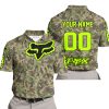 LIMITED EDITION PRODUCTS - US ARMY V3 - FOX RACING - CUSTOM NAME - NEON - POLO SHIRT