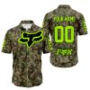 LIMITED EDITION PRODUCTS - US ARMY V3 - FOX RACING - CUSTOM NAME - NEON - BUTTON SHIRT