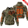 LIMITED EDITION PRODUCTS - US ARMY V3 - FOX RACING - CUSTOM NAME - ORANGE