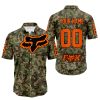 LIMITED EDITION PRODUCTS - US ARMY V3 - FOX RACING - CUSTOM NAME - ORANGE - BUTTON SHIRT